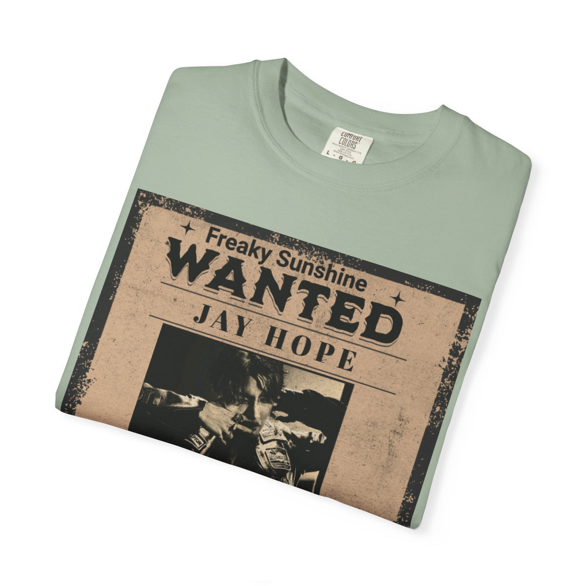 Wanted Poster Graphic T-Shirt — "Freaky Sunshine: Jay Hope" Vintage Style