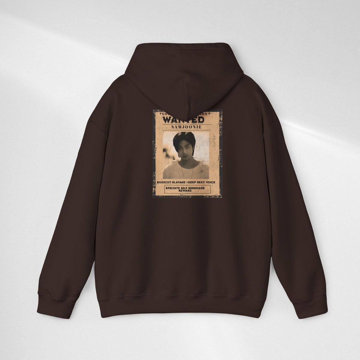 Wanted Namjoon Poster Hoodie — Vintage Photograph Graphic Sweatshirt