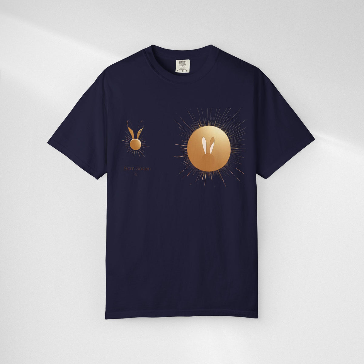 JK Gold Bunny Minimalist T-Shirt