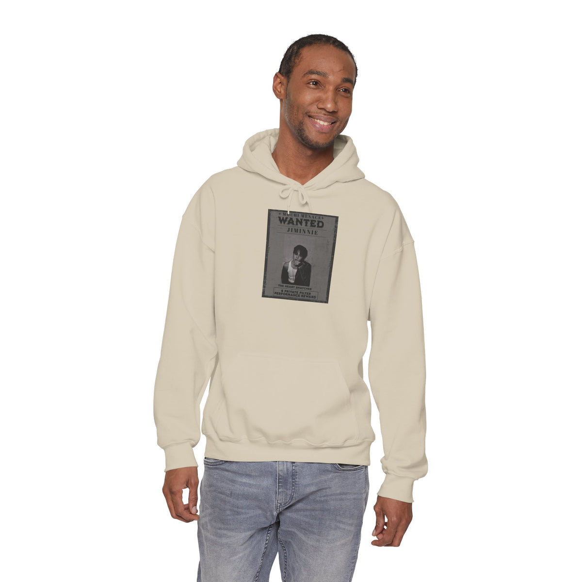 Jimmie Hoodie — "WANTED: Amnesie" Vintage Poster Graphic Hoodie