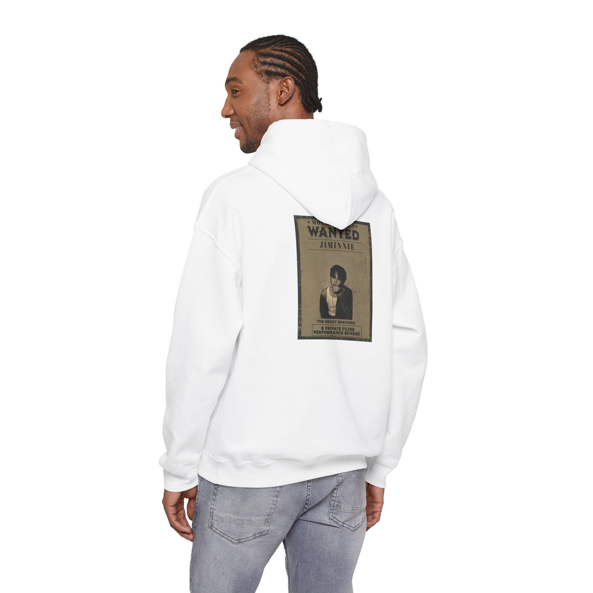 Jimmie Hoodie — "WANTED: Amnesie" Vintage Poster Graphic Hoodie