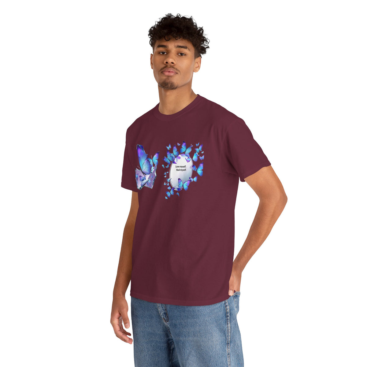 Butterfly Graphic Tee — BTS  Butterflies 'Beautiful' Design