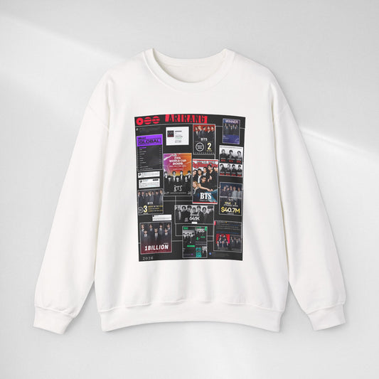 Collage Graphic Sweatshirt — BTS Moments Photo Montage Crewneck