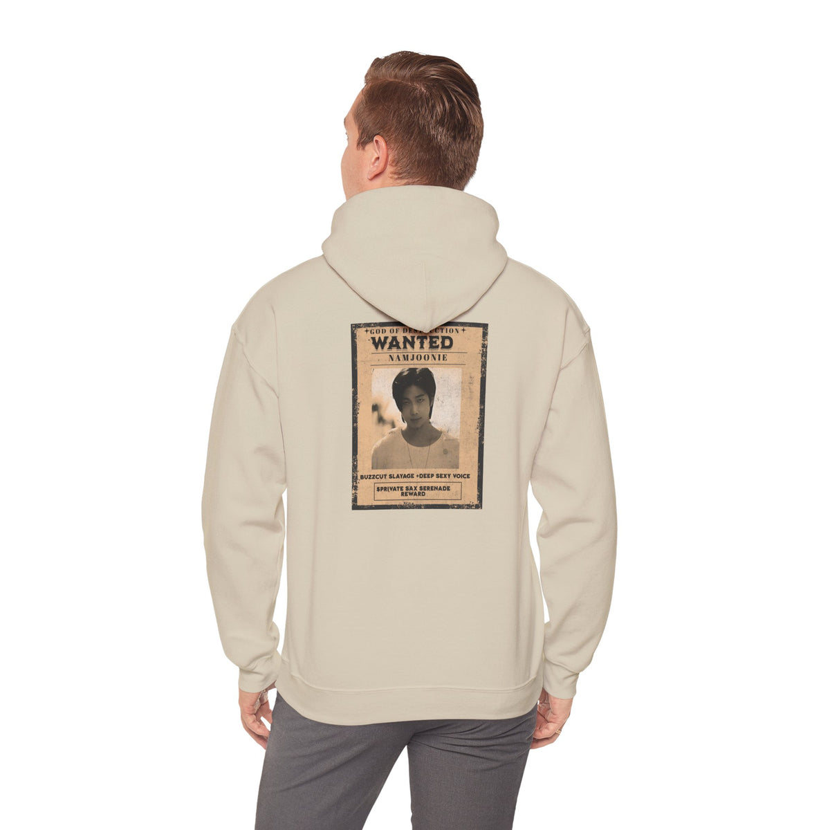 Wanted Namjoon Poster Hoodie — Vintage Photograph Graphic Sweatshirt