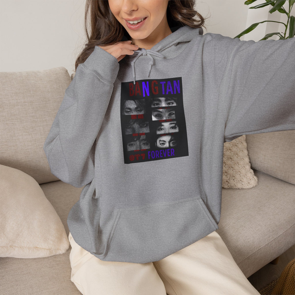 BTS 'Bangtan' Photo Collage Hoodie –BTS  K-Pop Fan Sweatshirt