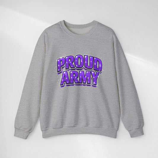 Proud Army Crewneck Sweatshirt — Support Pullover