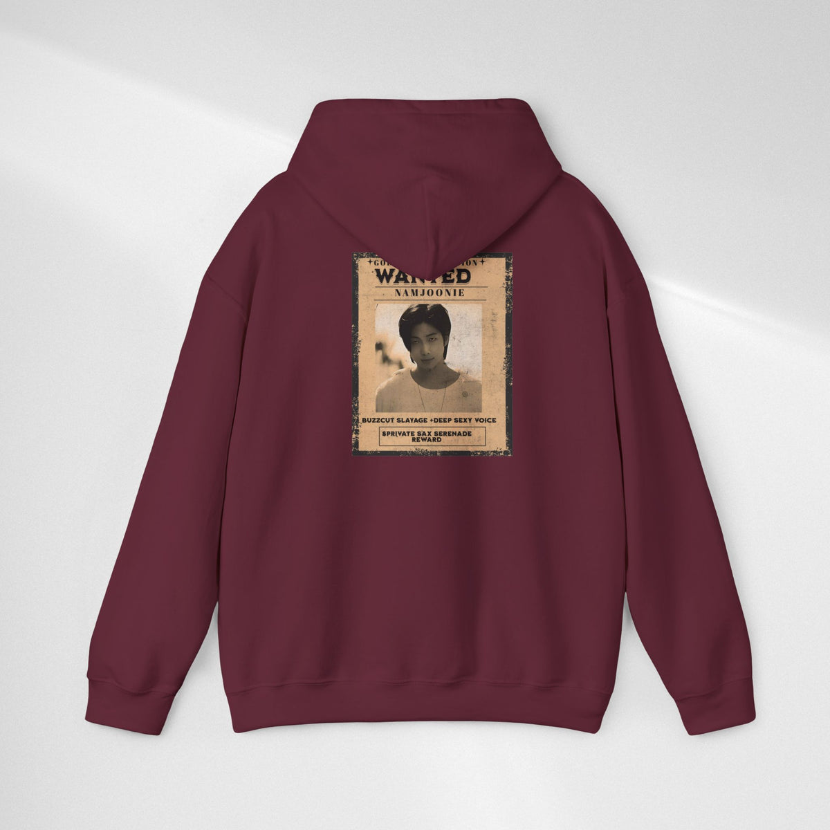 Wanted Namjoon Poster Hoodie — Vintage Photograph Graphic Sweatshirt