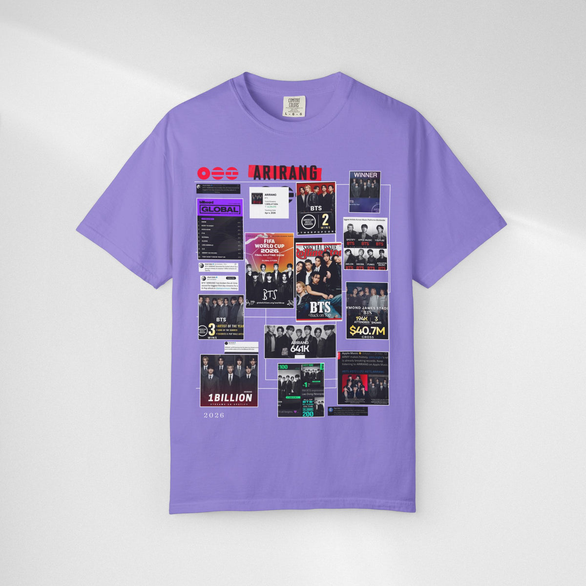 BTS Wins Collage T-Shirt — BTS Moments Graphic Tee