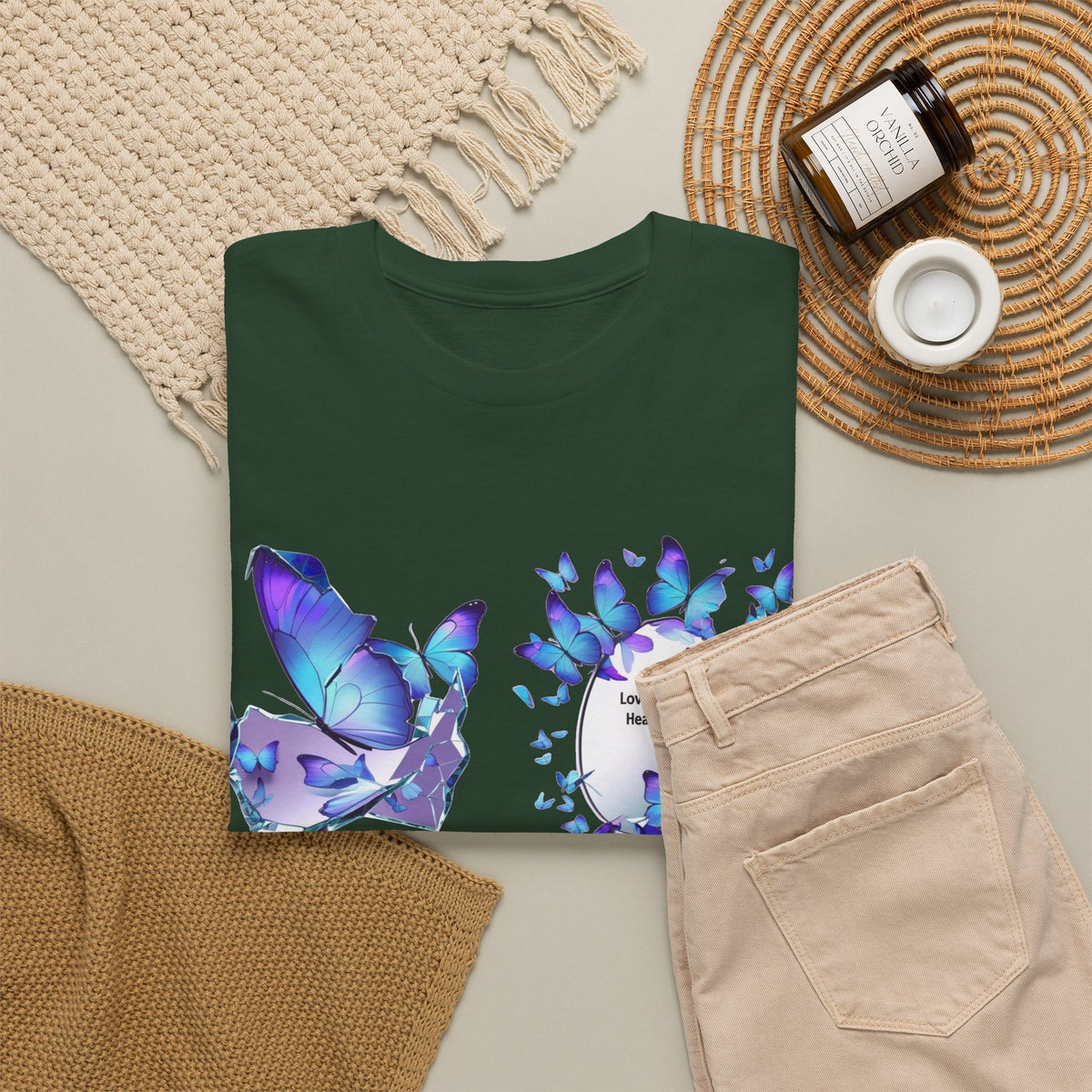 Butterfly Graphic Tee — BTS  Butterflies 'Beautiful' Design