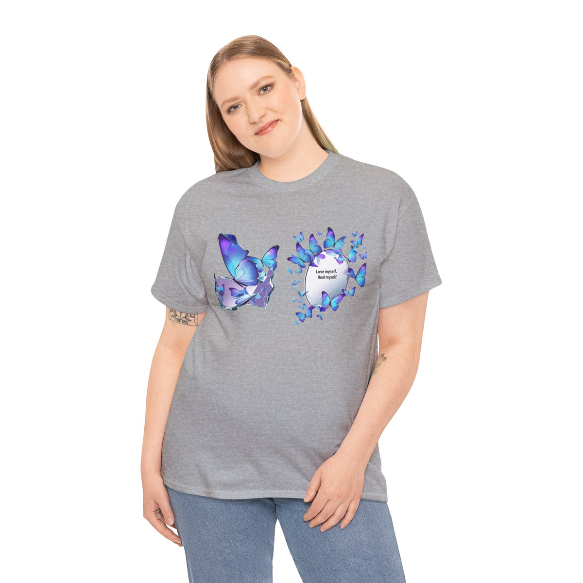 Butterfly Graphic Tee — BTS  Butterflies 'Beautiful' Design