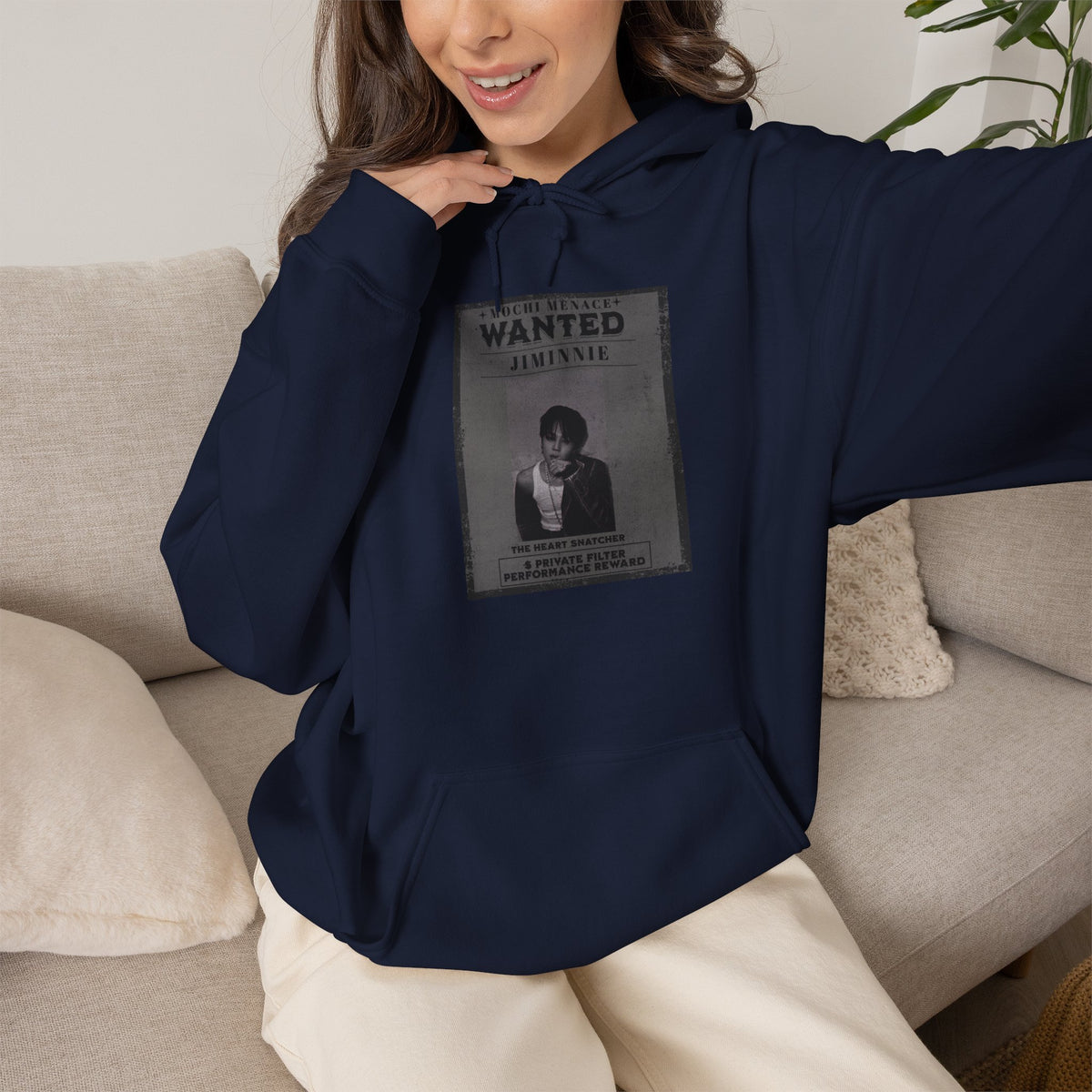 Jimmie Hoodie — "WANTED: Amnesie" Vintage Poster Graphic Hoodie