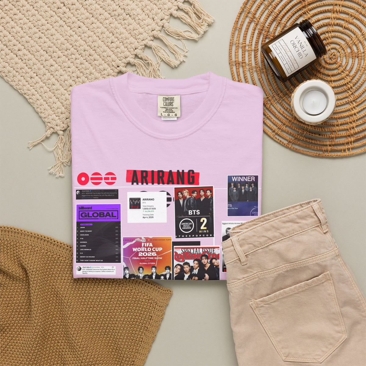 BTS Wins Collage T-Shirt — BTS Moments Graphic Tee