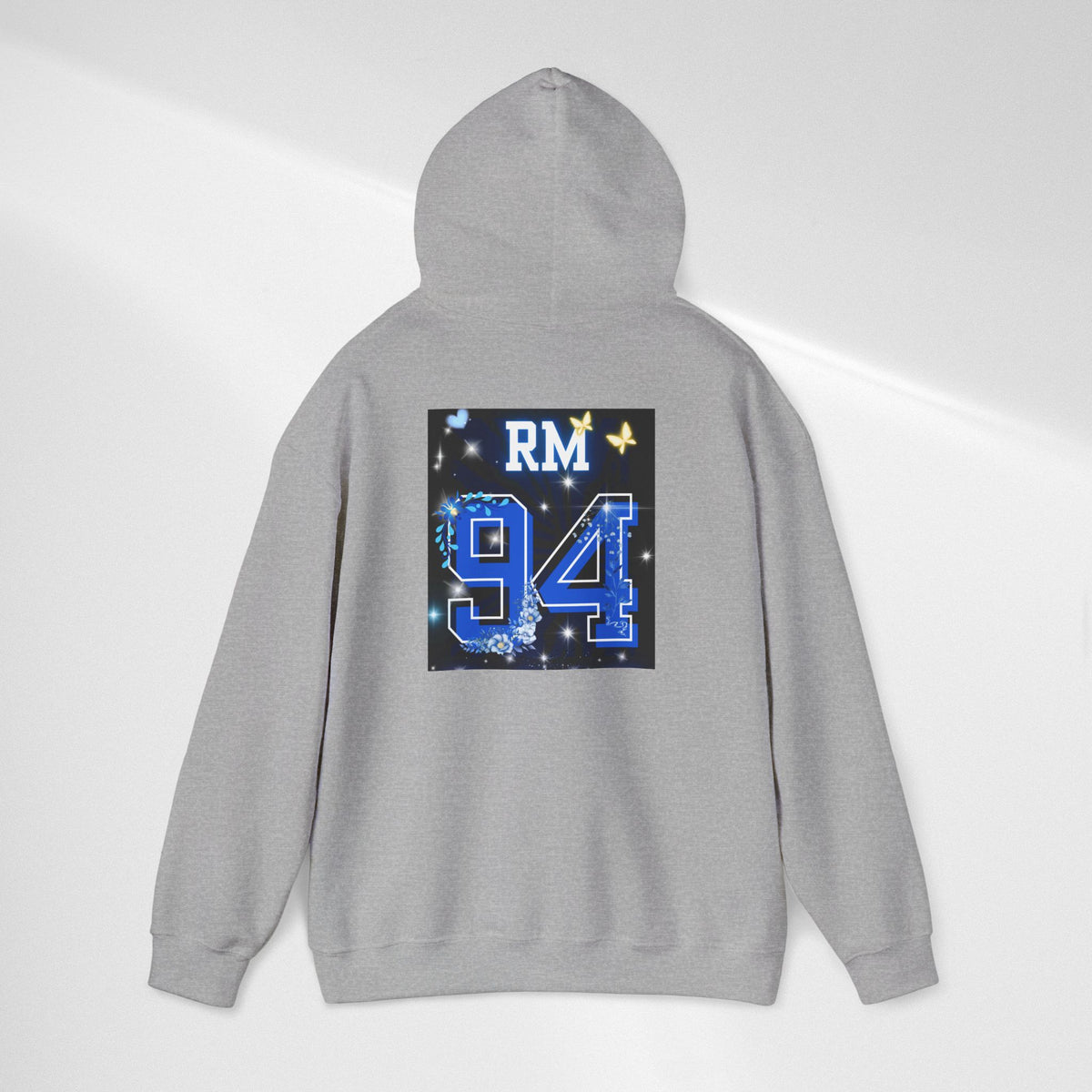 RM Photo Hoodie — Custom Back Number "94" Music Fan Pullover