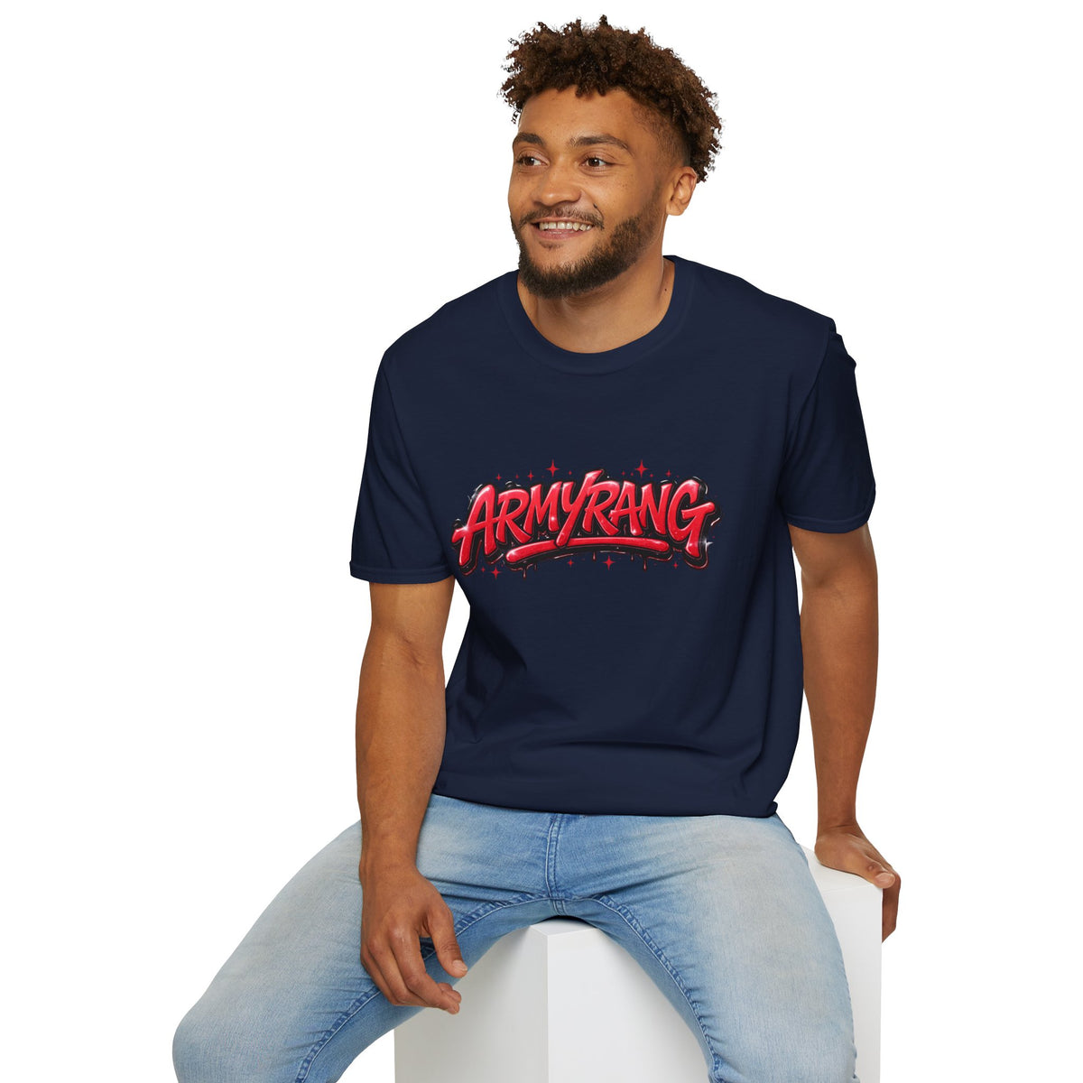 ArmyRang Graphic T-Shirt — Red Graffiti Streetwear Tee