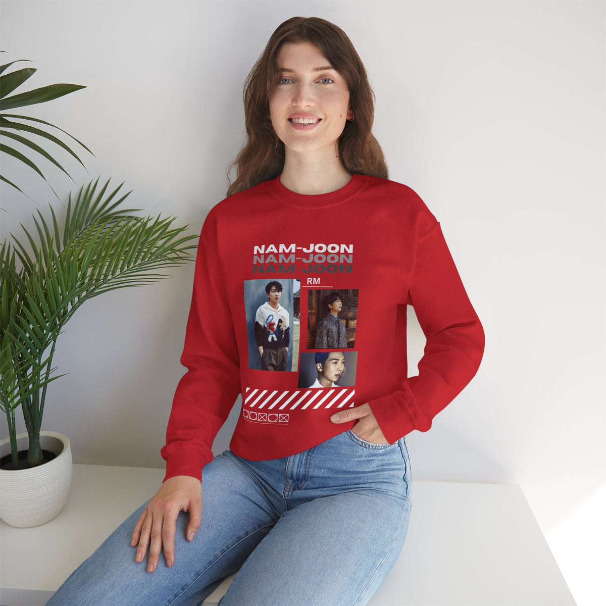 RM (Nam-joon) Photo Collage Crewneck Sweatshirt