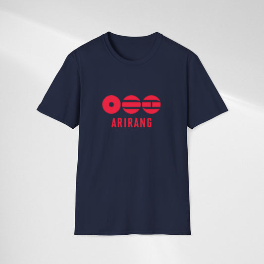 Arirang BTS T-Shirt — Retro Red Logo Tee