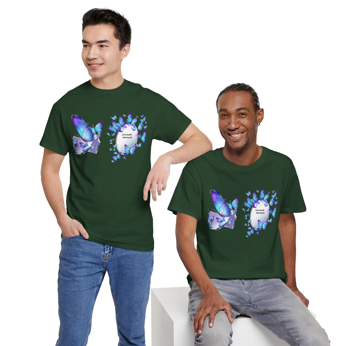 Butterfly Graphic Tee — BTS  Butterflies 'Beautiful' Design