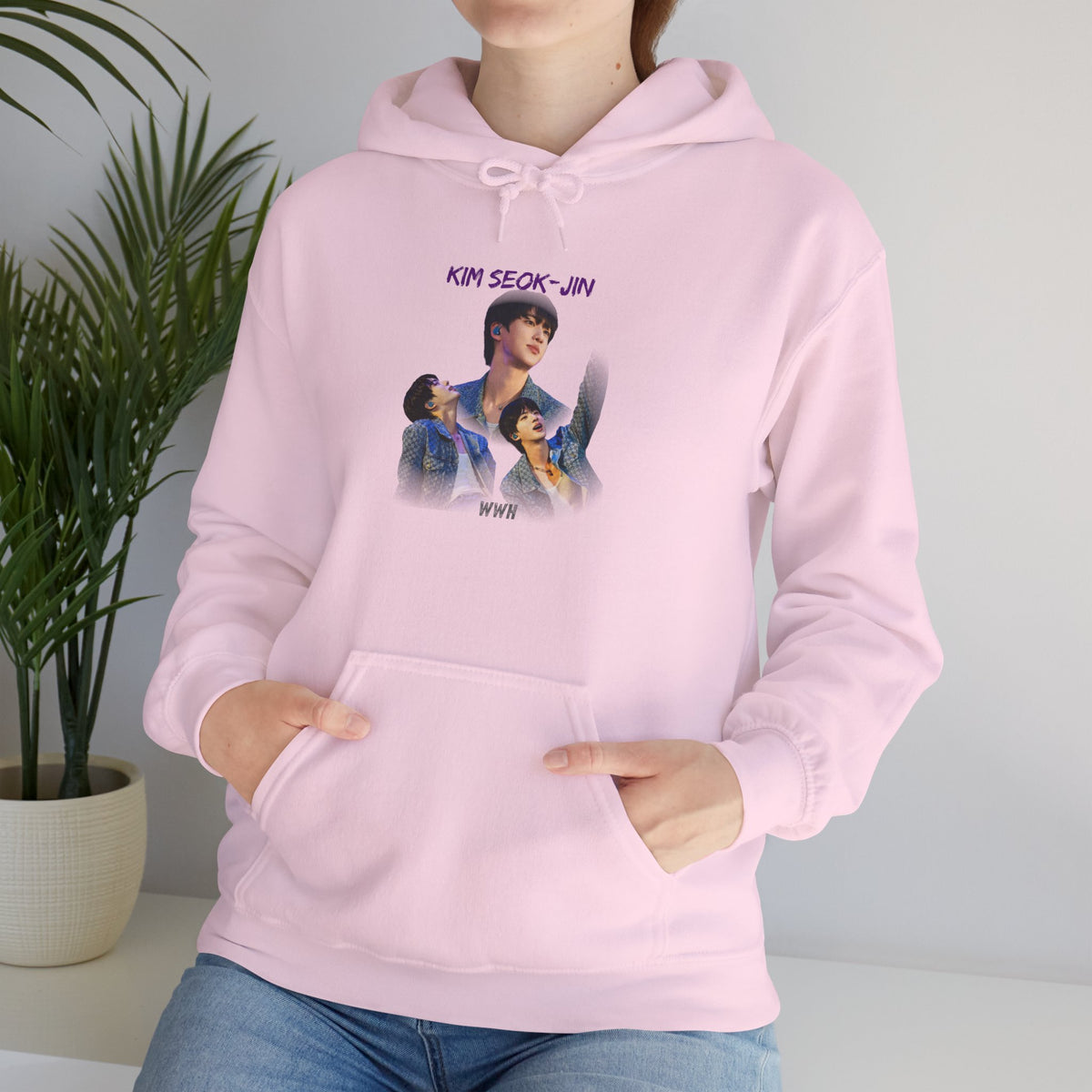 Kim Seok-jin (Jin) Photo Collage Hoodie — K-Pop Idol Fan Sweatshirt