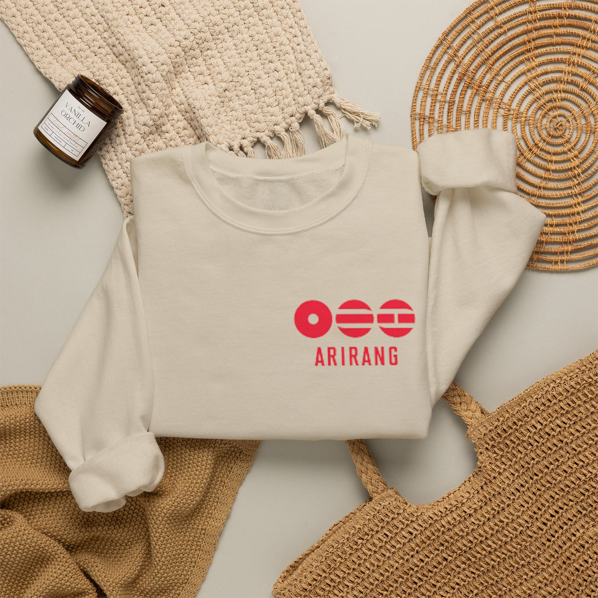 Arirang Minimalist Crewneck Sweatshirt — BTS Music