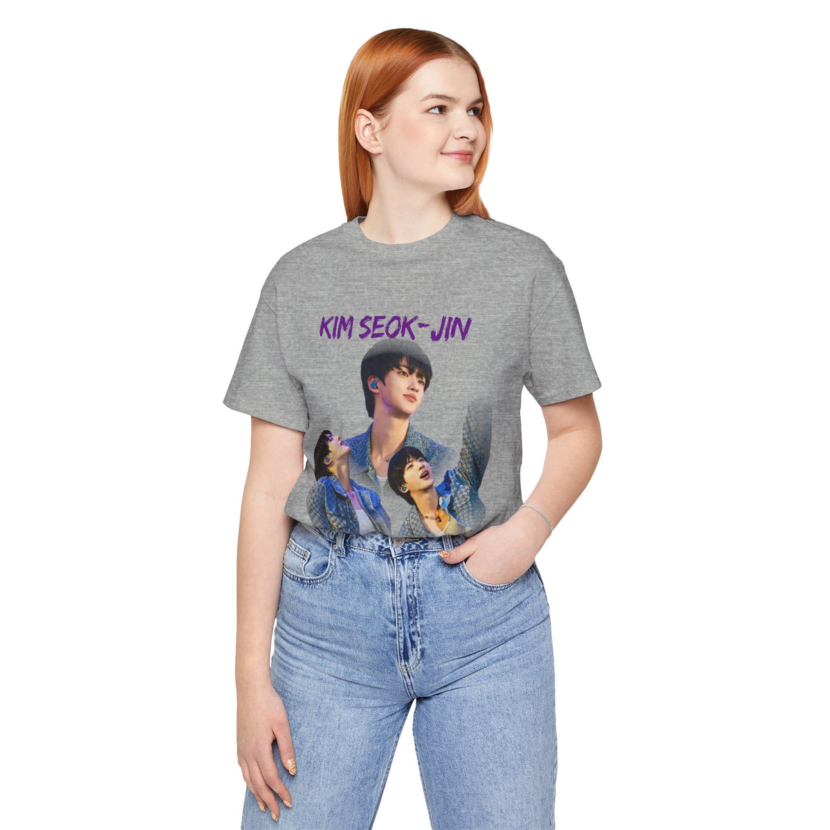 Jin (Kim Seok-jin) Fan Tee — K‑Pop BTS Portrait Graphic T‑Shirt