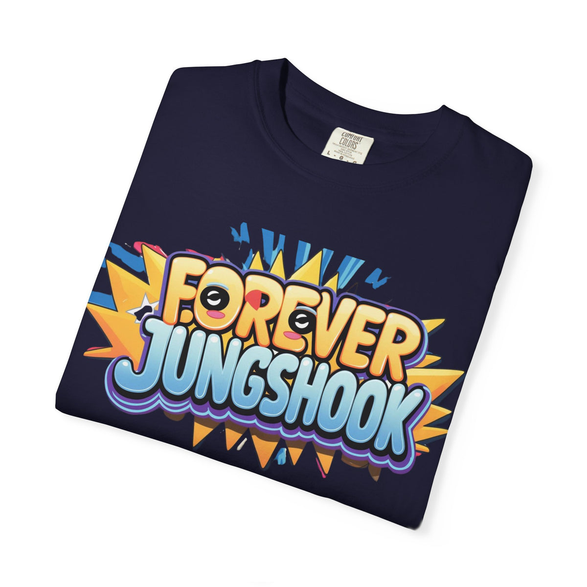 Forever Jungshook T-Shirt — Colorful Fan Graphic Tee