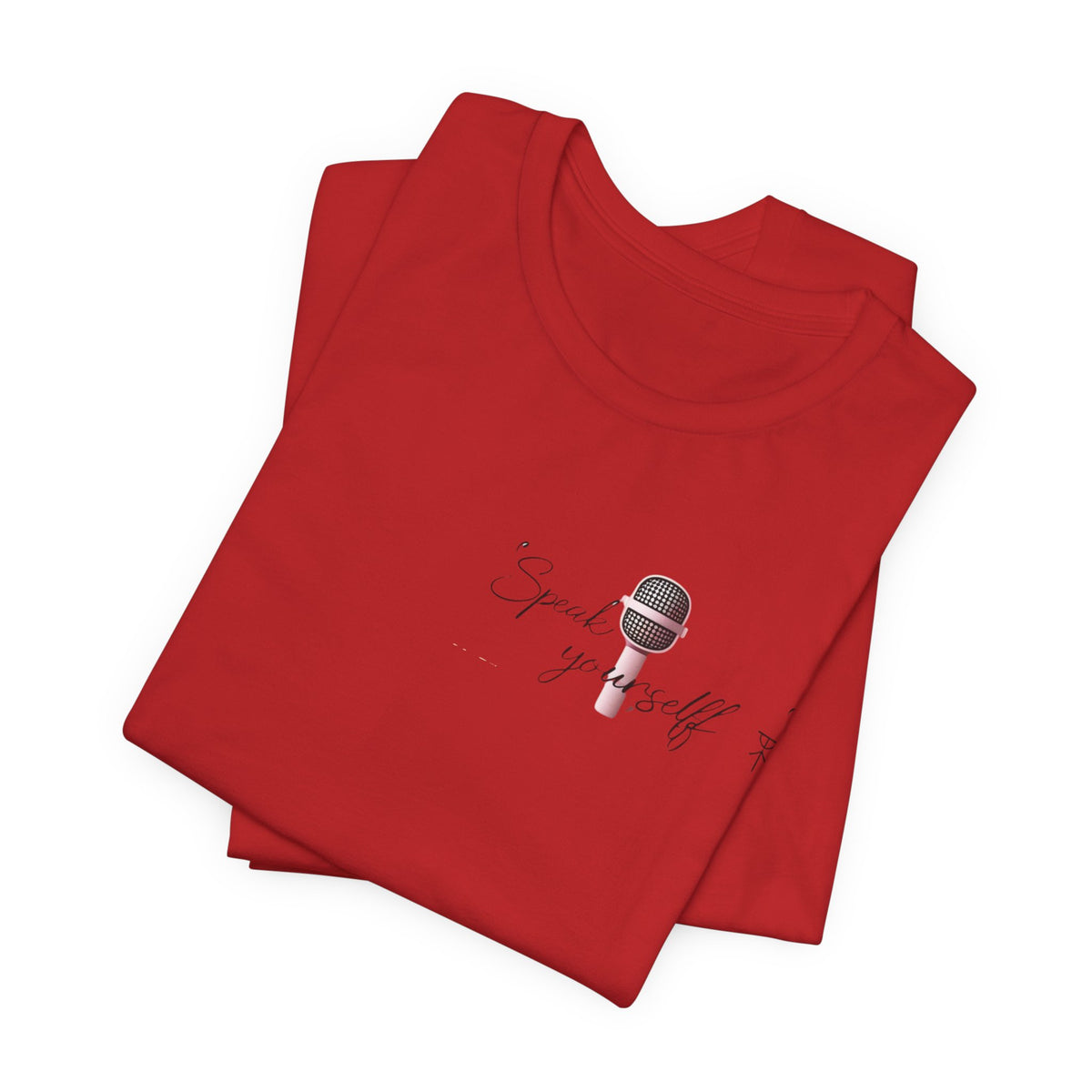 Microphone Graphic Tee — "Speak Your Truth" Short Sleeve T-Shirt