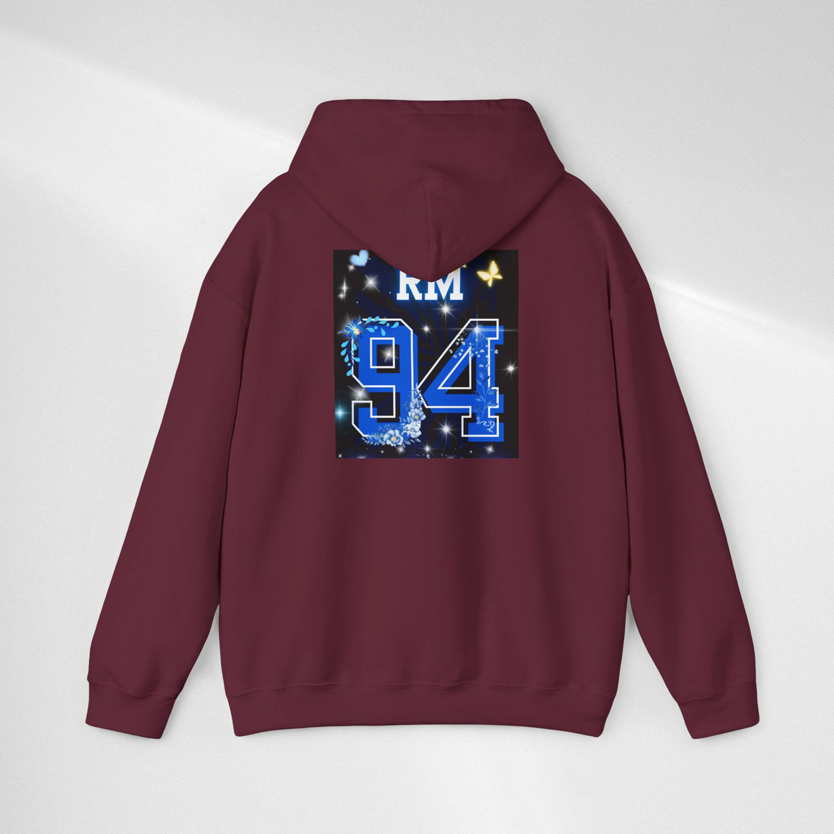 RM Photo Hoodie — Custom Back Number "94" Music Fan Pullover