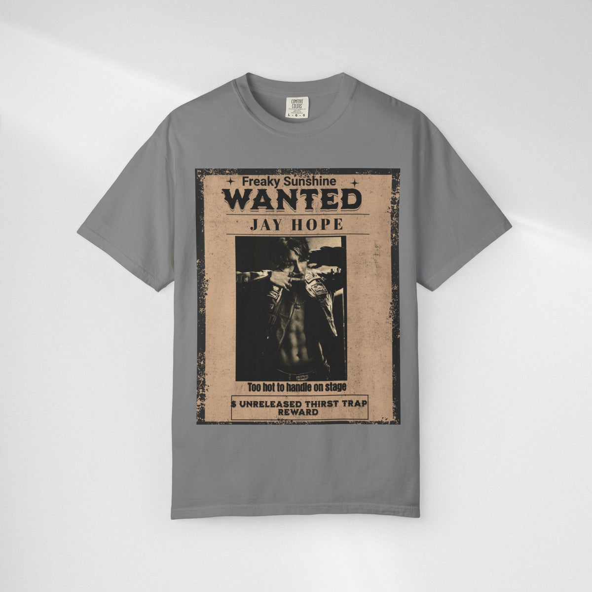 Wanted Poster Graphic T-Shirt — "Freaky Sunshine: Jay Hope" Vintage Style