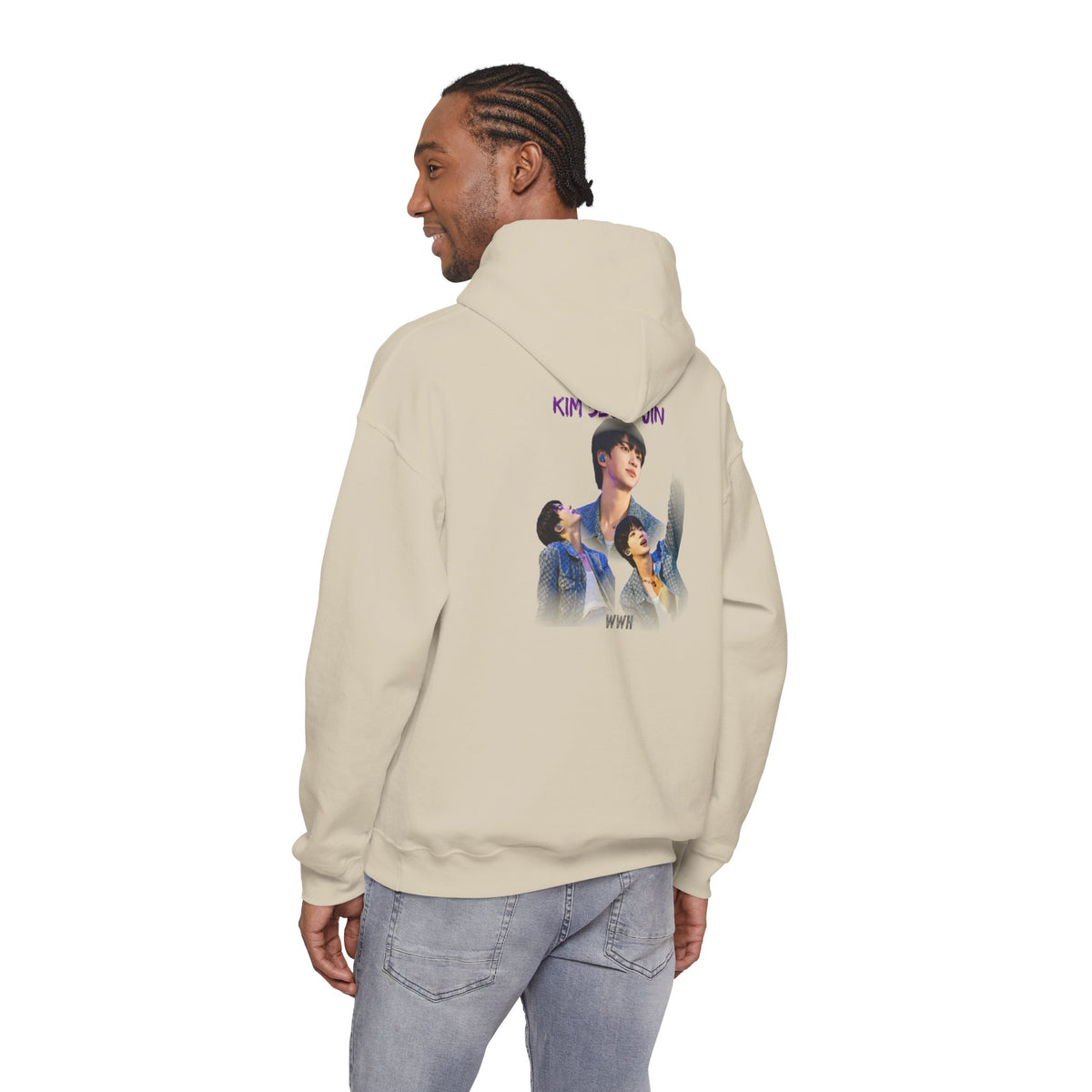 Kim Seok-jin (Jin) Photo Collage Hoodie — K-Pop Idol Fan Sweatshirt