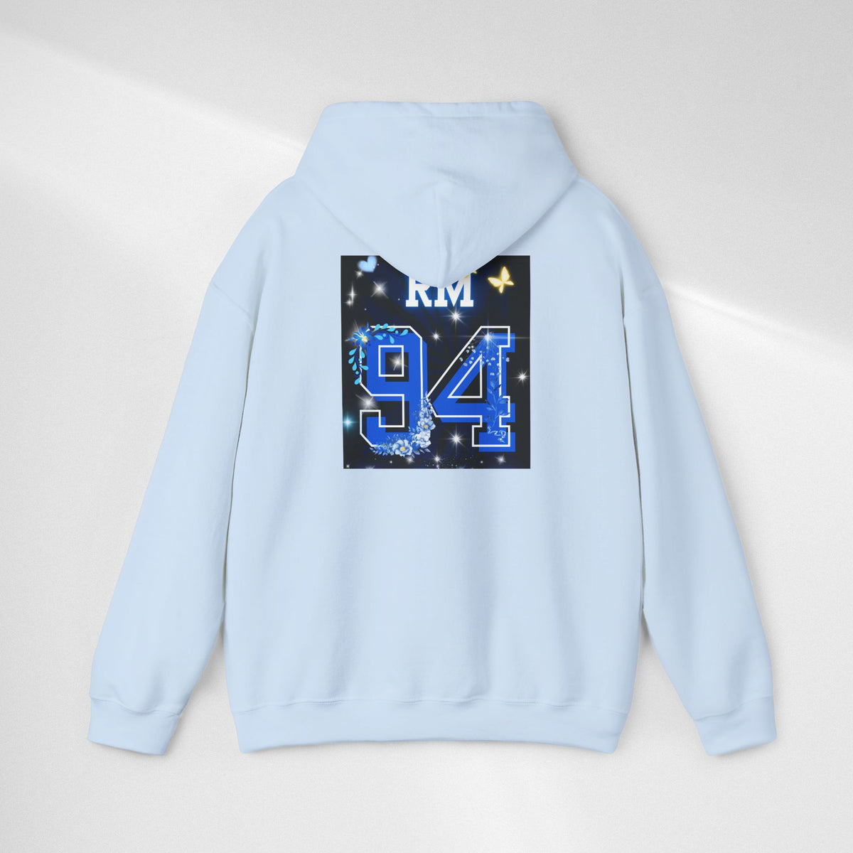 RM Photo Hoodie — Custom Back Number "94" Music Fan Pullover