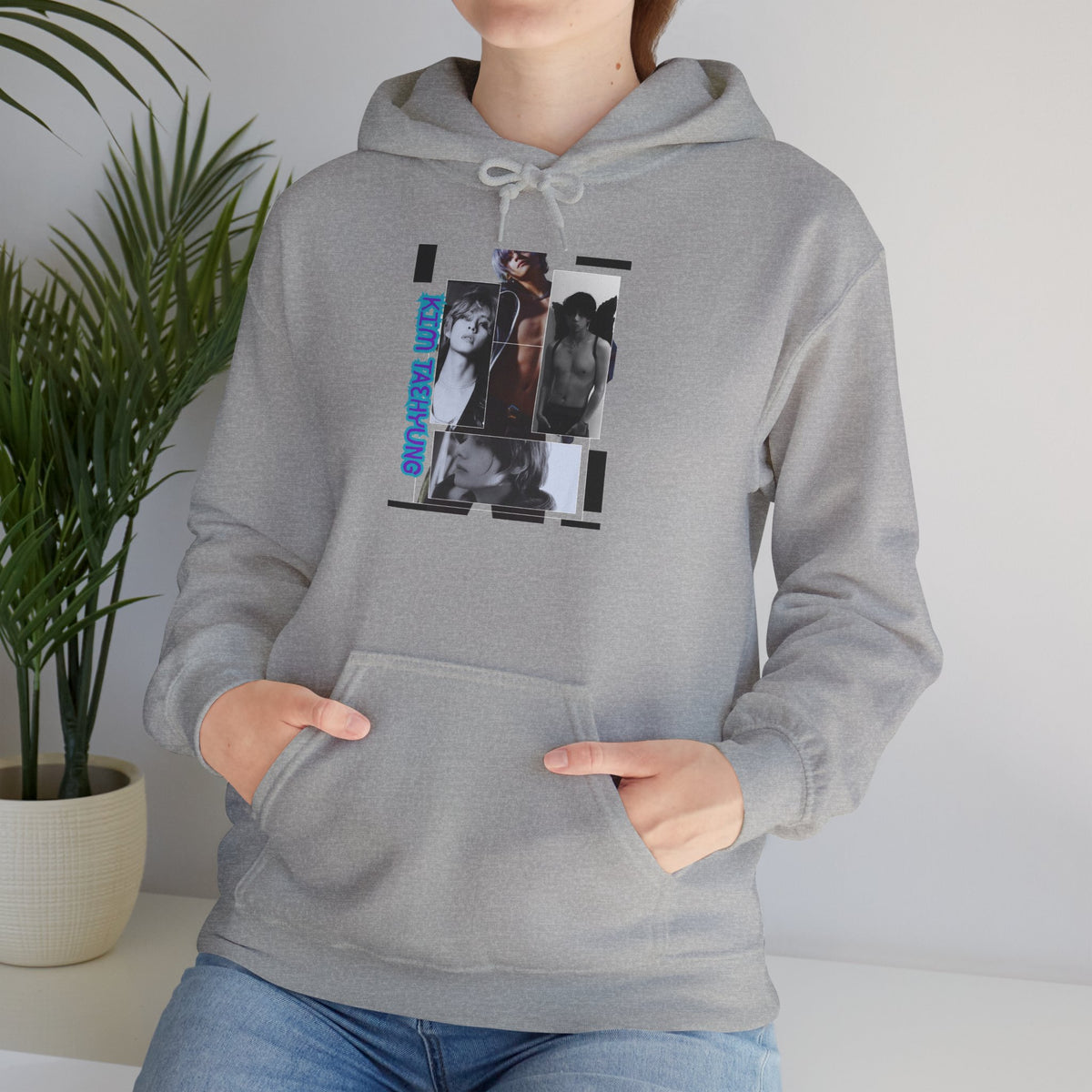 Graphic Hoodie — Photo Collage Streetwear "KIM TAEHYUNG"