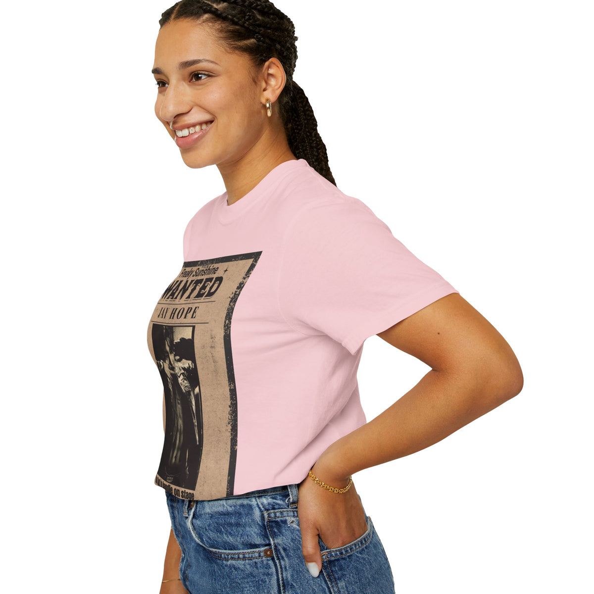Wanted Poster Graphic T-Shirt — "Freaky Sunshine: Jay Hope" Vintage Style