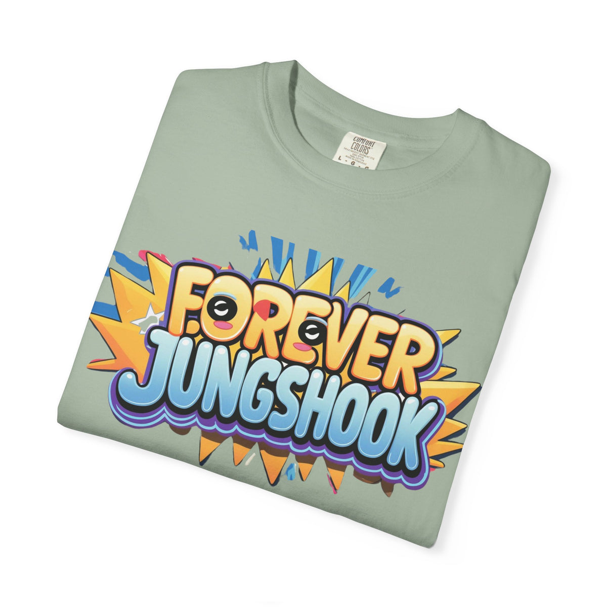Forever Jungshook T-Shirt — Colorful Fan Graphic Tee