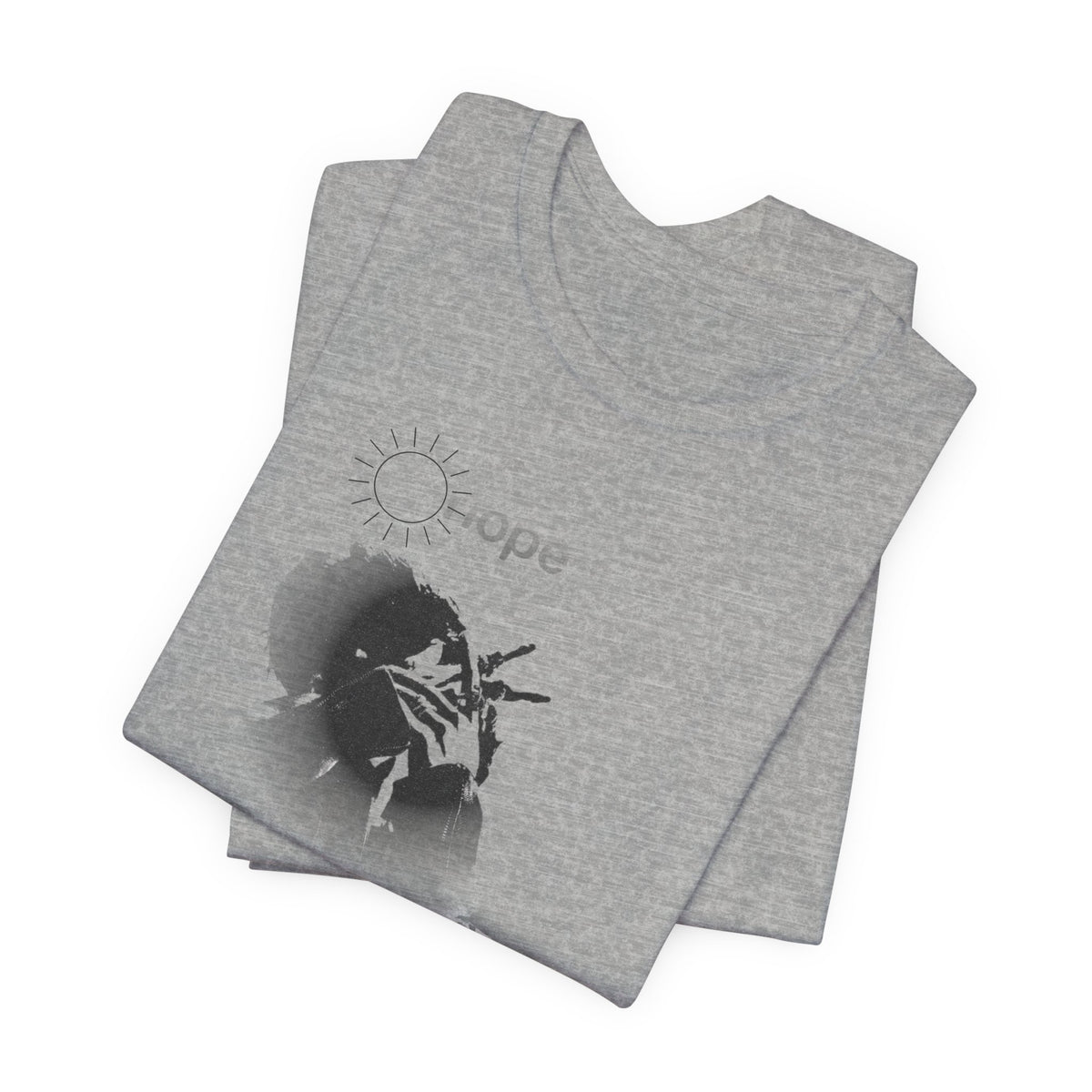 J HOPE T-Shirt — Grunge Black & White Band Photo Tee (Hope)