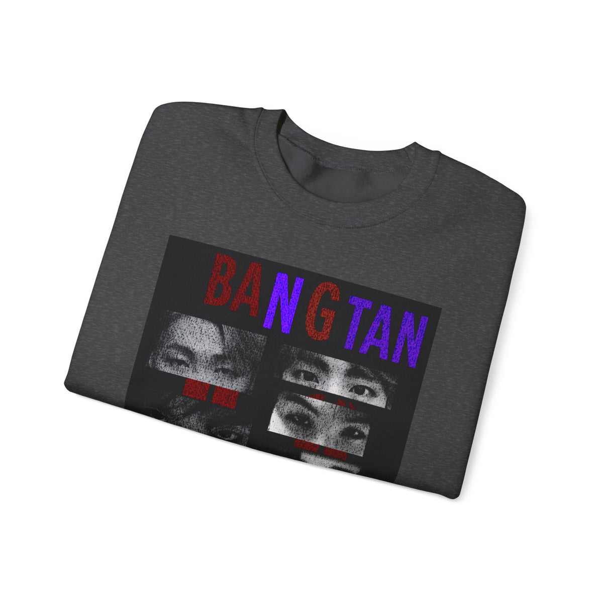Bangtan Eyes Graphic Sweatshirt — K-Pop Fan Crewneck ("BANGTAN 07 FOREVER")