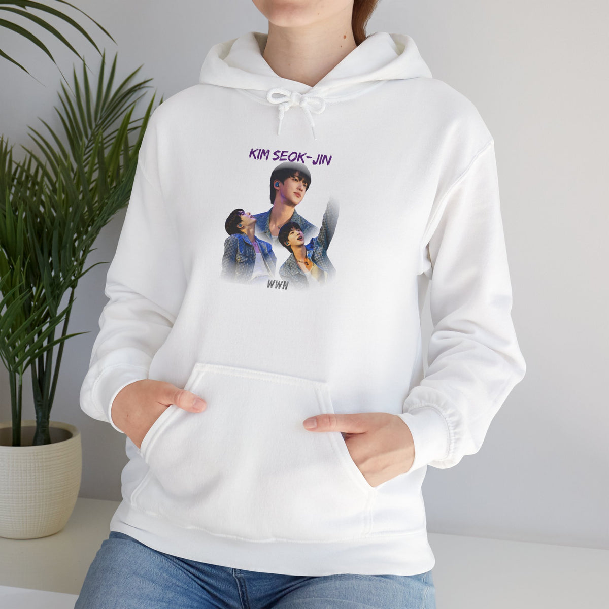 Kim Seok-jin (Jin) Photo Collage Hoodie — K-Pop Idol Fan Sweatshirt