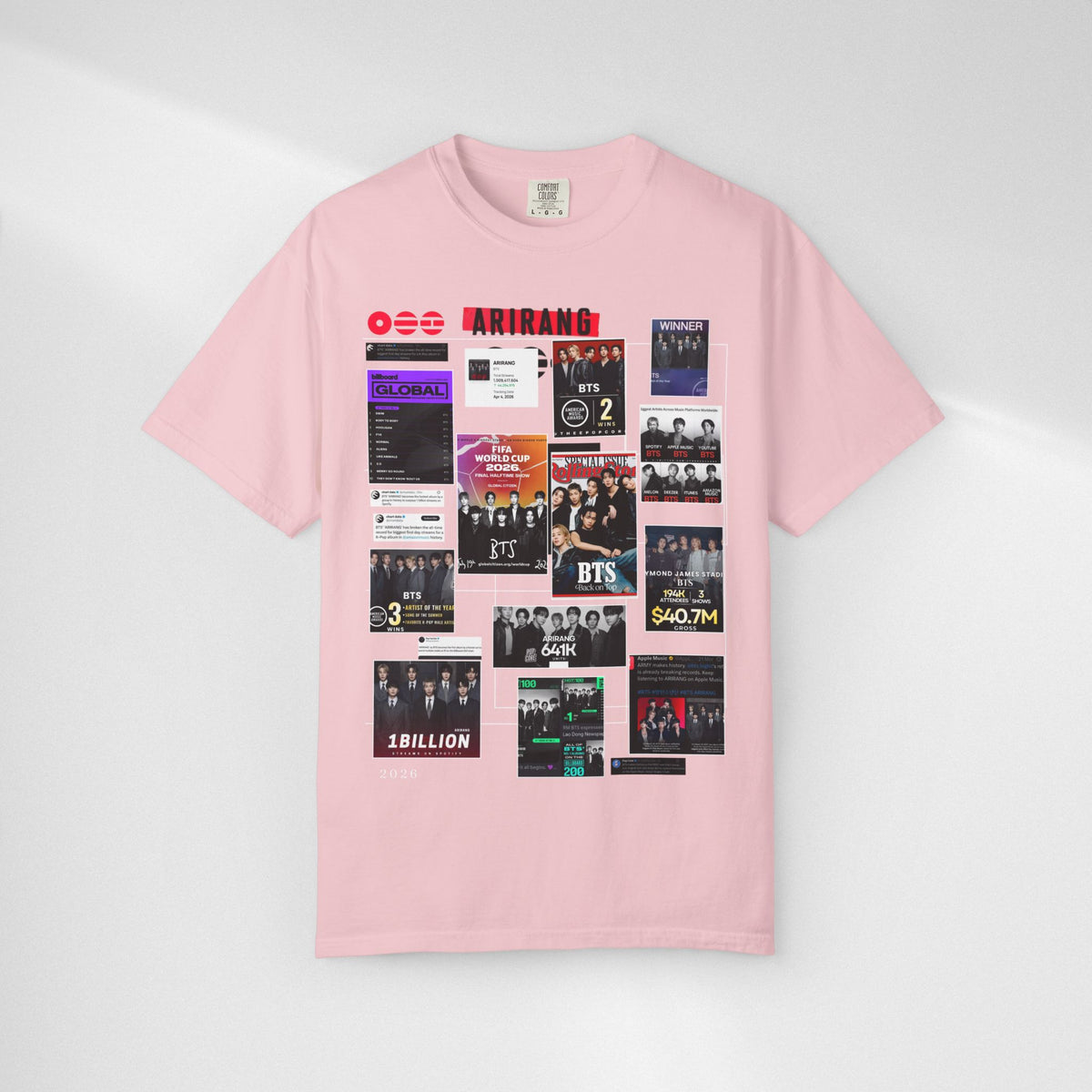 BTS Wins Collage T-Shirt — BTS Moments Graphic Tee