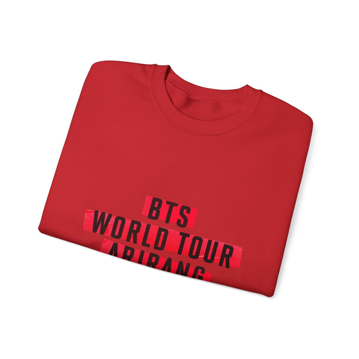 BTS ARMY Crewneck Sweatshirt — “BTS World Tour Arirang” Front & “Army Forever Bangtan Forever” Back