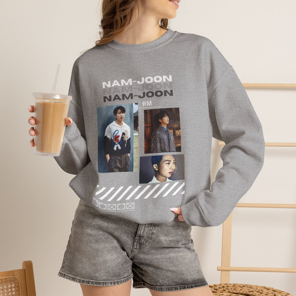 RM (Nam-joon) Photo Collage Crewneck Sweatshirt
