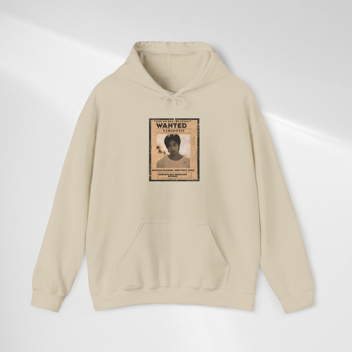 Wanted Namjoon Poster Hoodie — Vintage Photograph Graphic Sweatshirt