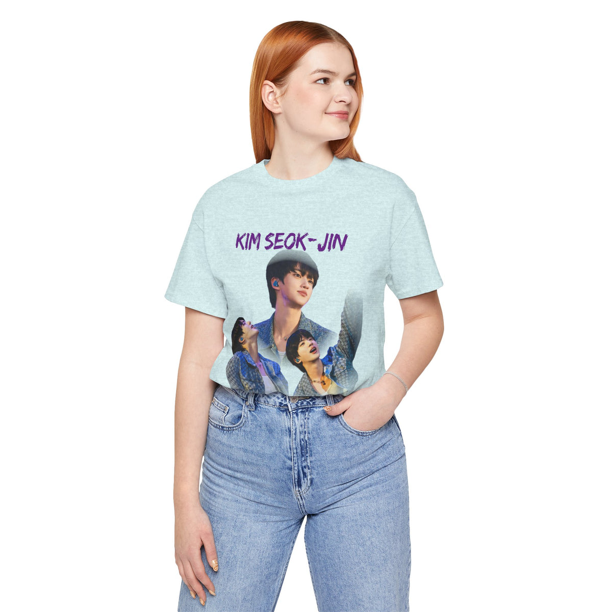 Jin (Kim Seok-jin) Fan Tee — K‑Pop BTS Portrait Graphic T‑Shirt