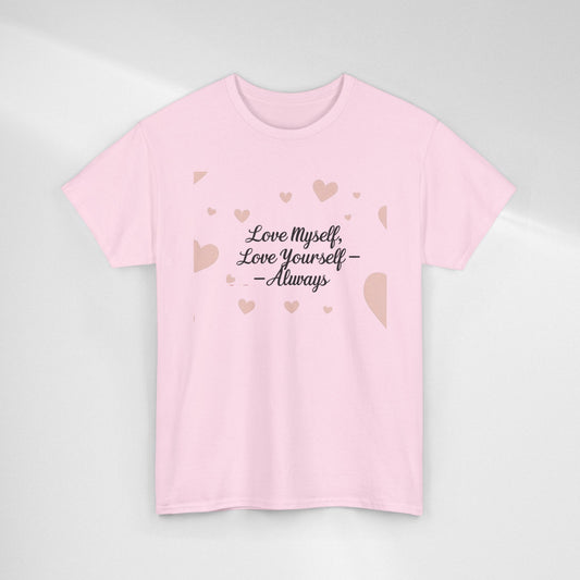 Love Yourself Always Tee — BTS Heart Graphic T-Shirt