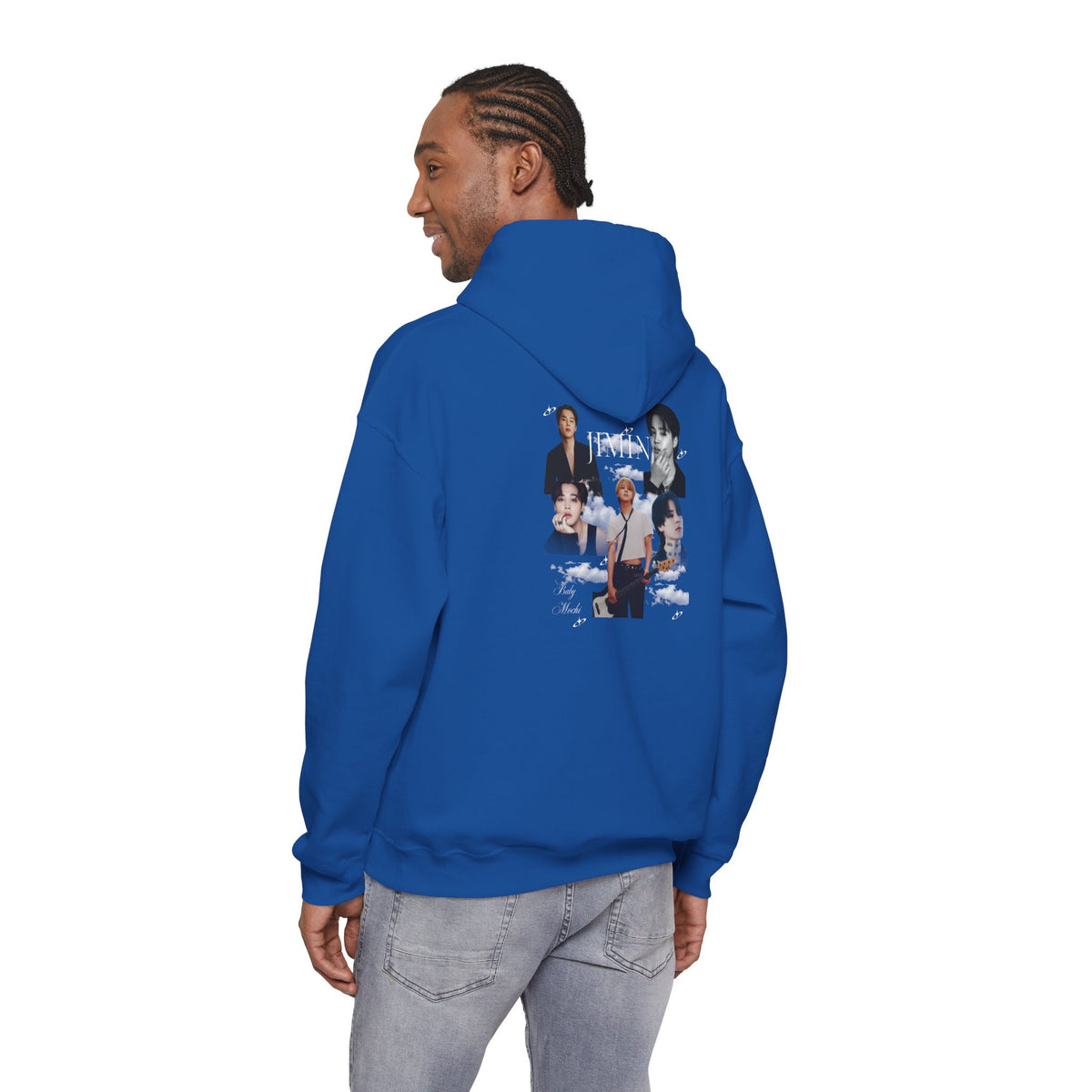 Jimin Band Photo Collage Hoodie — Vintage Rock Portrait Pullover