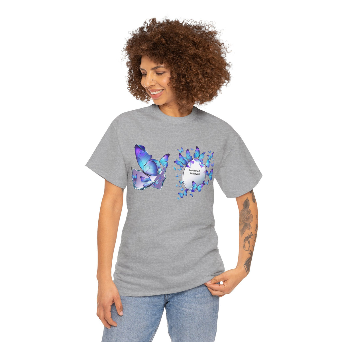Butterfly Graphic Tee — BTS  Butterflies 'Beautiful' Design