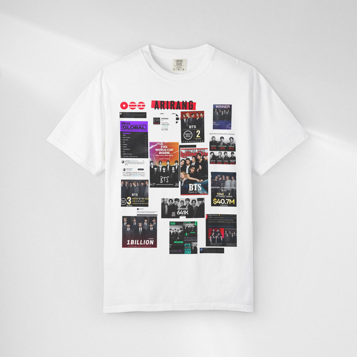 BTS Wins Collage T-Shirt — BTS Moments Graphic Tee