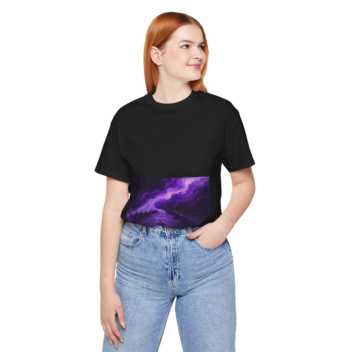 You Never Walk Alone Tee — Purple Nebula Graphic T-Shirt