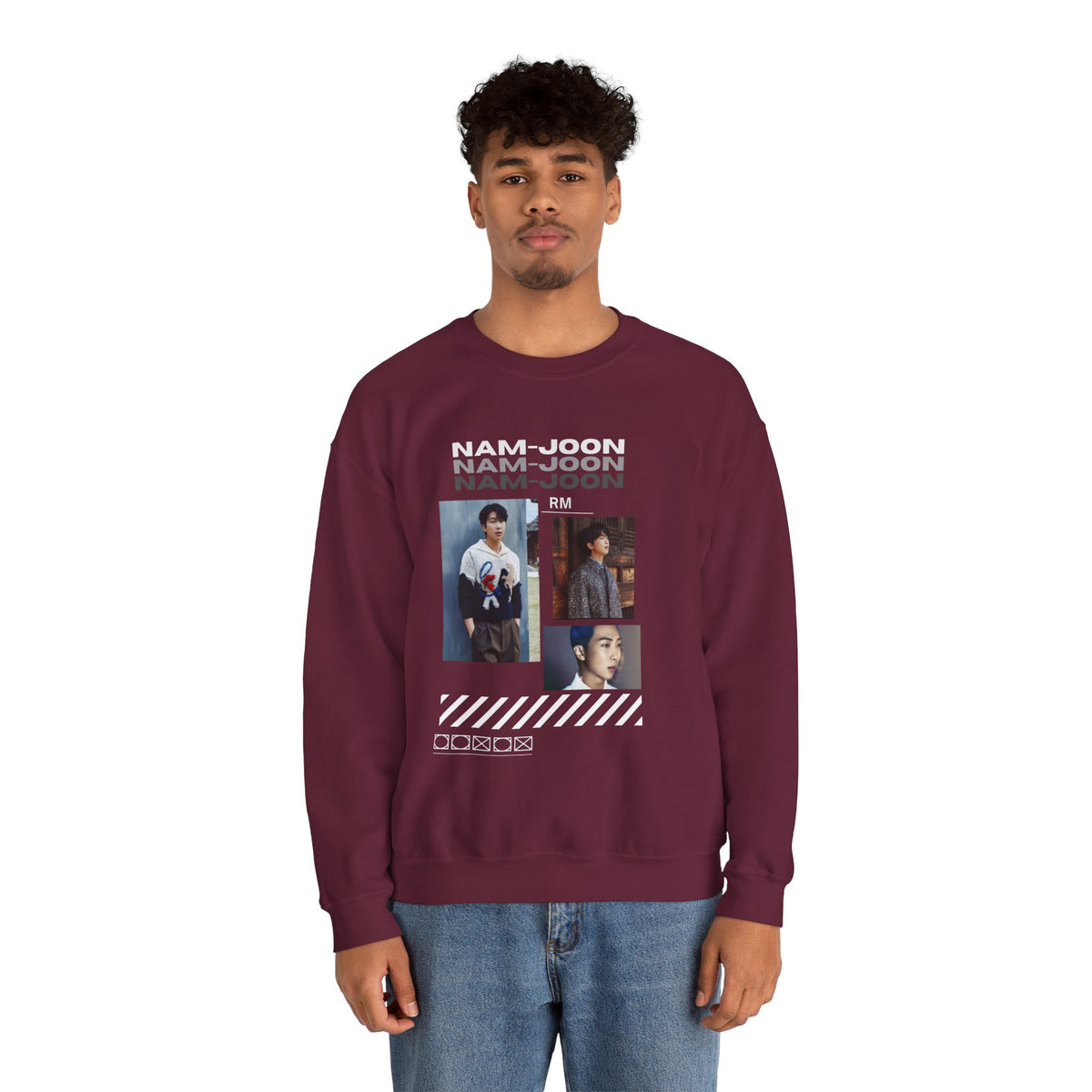 RM (Nam-joon) Photo Collage Crewneck Sweatshirt