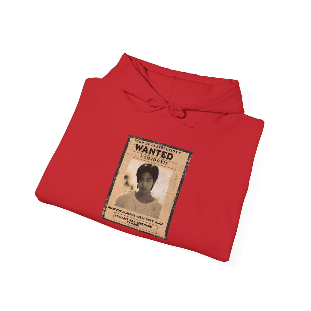 Wanted Namjoon Poster Hoodie — Vintage Photograph Graphic Sweatshirt