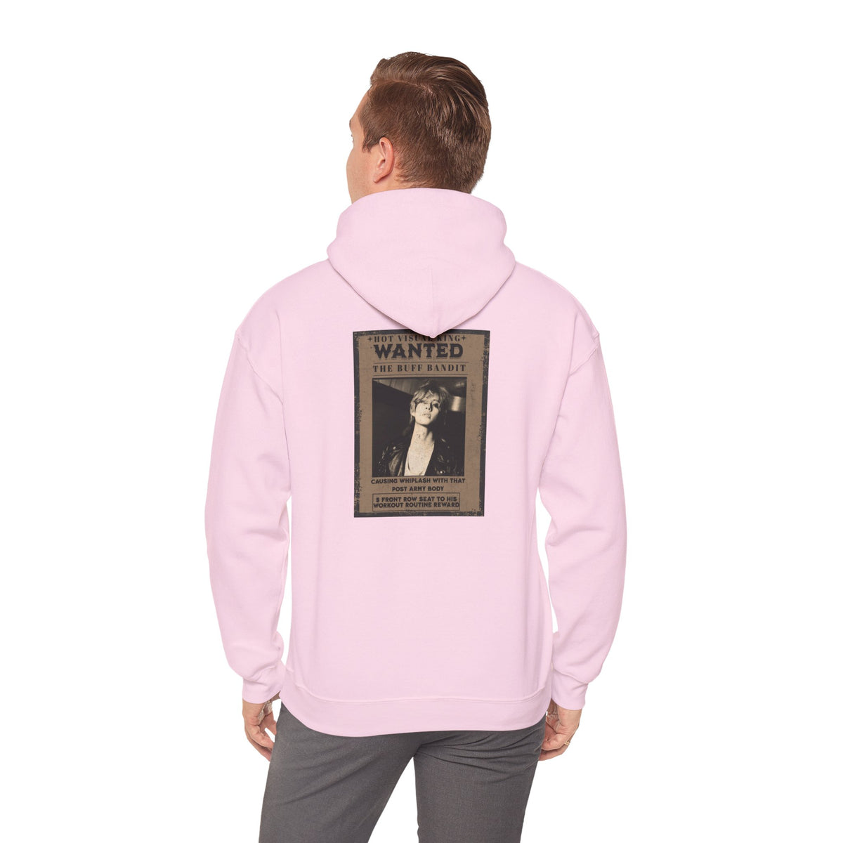 Vintage 'WANTED' Poster Hoodie — Retro V Design