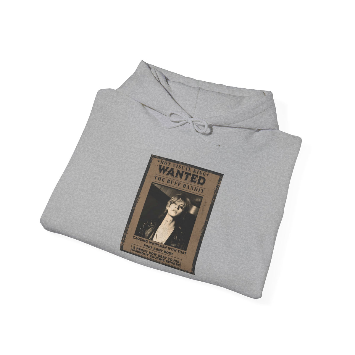 Vintage 'WANTED' Poster Hoodie — Retro V Design